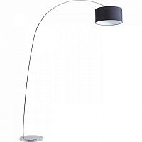 торшер gooseneck черный на хромированной ножке в Хабаровске