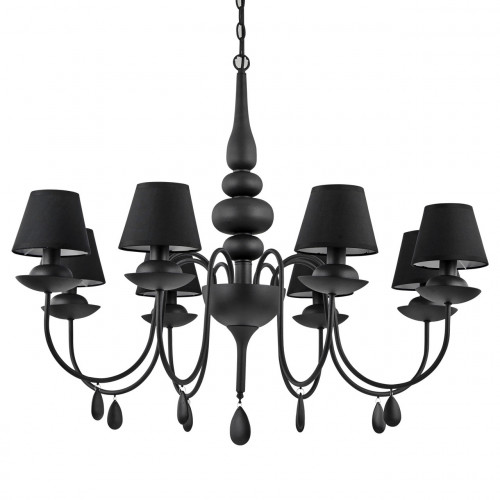 подвесная люстра ideal lux blanche sp8 nero в Хабаровске