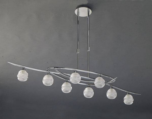подвесная люстра mantra loop chrome 1800 в Хабаровске