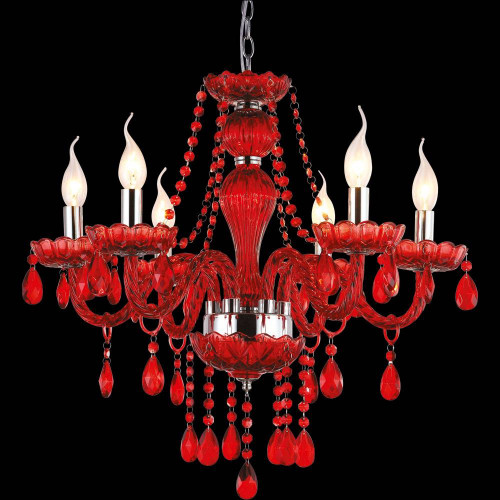 подвесная люстра arte lamp teatro a3964lm-6rd в Хабаровске