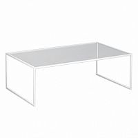 стол журнальный london lite white прозрачное стекло в Хабаровске