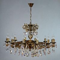 подвесная люстра ambiente leon 2128/12 pb tear drop бронза в Хабаровске
