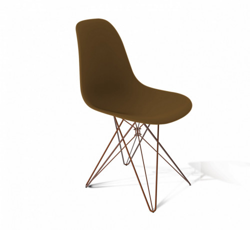 стул dsr коричневый s50 (eames style) в Хабаровске