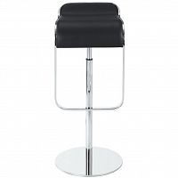 барный стул lem style piston stool черная кожа в Хабаровске
