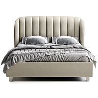 кровать двуспальная 180х200 серая tulip в Хабаровске