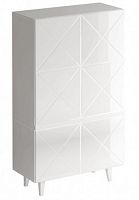 шкаф kristal с узором белый в Хабаровске