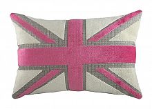 подушка с британским флагом pink velvet в Хабаровске
