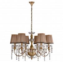 подвесная люстра crystal lux alegria sp6 gold-brown в Хабаровске