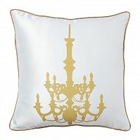 подушка с золотым канделябром chandelier white в Хабаровске