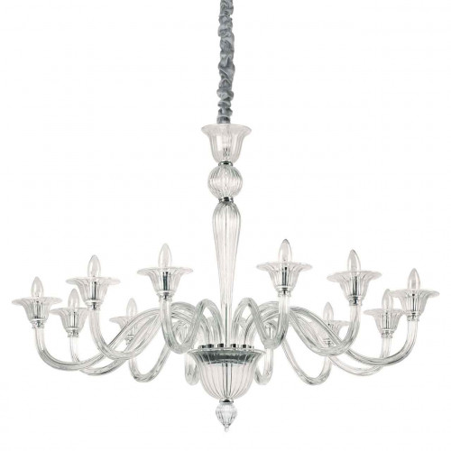 подвесная люстра ideal lux brigitta sp12 trasparente в Хабаровске