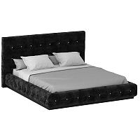 кровать двуспальная 160х200 черная kristal black в Хабаровске
