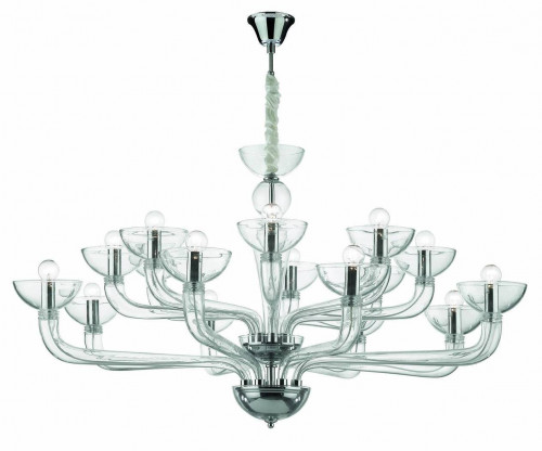 подвесная люстра ideal lux casanova sp16 trasparente в Хабаровске