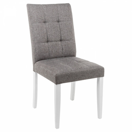 стул деревянный madina white / fabric pebble в Хабаровске