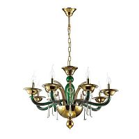дизайнерская подвесная люстра odeon light rocca 3926/8 золото в Хабаровске