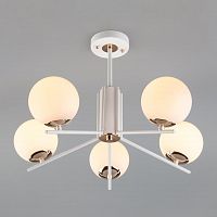 потолочная люстра eurosvet lucas 70092/5 белая в Хабаровске