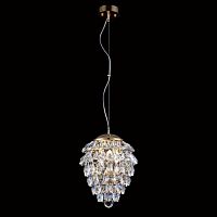 подвесной светильник crystal lux charme sp3+3 led gold/transparent в Хабаровске