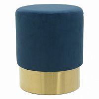 пуф pudra blue синий с золотым в Хабаровске