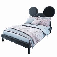кровать двуспальная 180х200 серая mickey mouse в Хабаровске