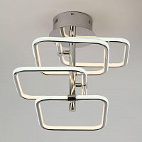 потолочная светодиодная люстра eurosvet spencer 90067/4 хром в Хабаровске