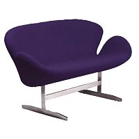 диван swan sofa прямой фиолетовый в Хабаровске
