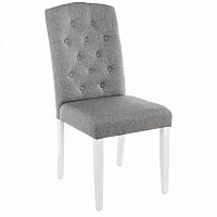 стул деревянный menson white / fabric pebble в Хабаровске