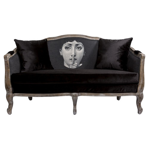 диван «секрет» fornasetti прямой черный в Хабаровске