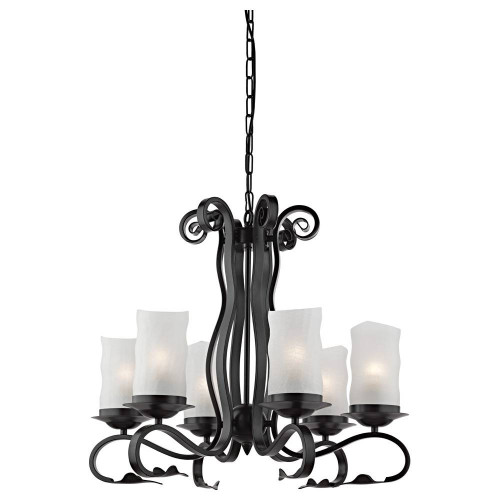 подвесная люстра arte lamp scroll a7915lm-6bk в Хабаровске