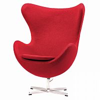 кресло egg chair красное в Хабаровске