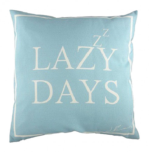 подушка с надписью lazy days в Хабаровске
