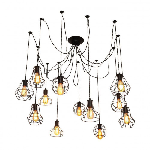 подвесная люстра arte lamp a4051sp-12bk в Хабаровске