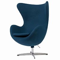 кресло egg chair сине-зеленое в Хабаровске
