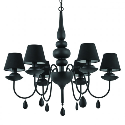 подвесная люстра ideal lux blanche sp6 nero в Хабаровске