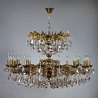 подвесная люстра ambiente leon 2128/16 pb tear drop бронза в Хабаровске