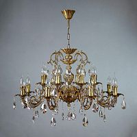 подвесная люстра ambiente alicante 8888/8+8 ab tear drop бронза в Хабаровске