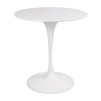 стол eero saarinen style tulip table top mdf d70 глянцевый белый в Хабаровске