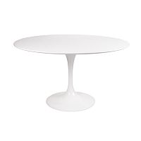 стол eero saarinen d120 столешница мдф глянцевая белый в Хабаровске