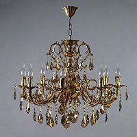 подвесная люстра ambiente alicante 8888/8 ab honey leaf в Хабаровске
