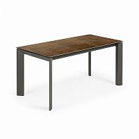 стол atta 160 (220)x90 антрацит, фарфор iron cort cc0186k10 от la forma (ex julia grup) в Хабаровске