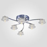потолочная люстра eurosvet 80106/6 хром в Хабаровске