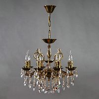 подвесная люстра ambiente leon 2128/8 pb tear drop бронза в Хабаровске