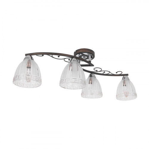 потолочная люстра idlamp nield 232/4pf-blackchrome в Хабаровске