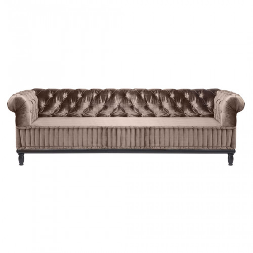 диван club sofa прямой коричневый в Хабаровске