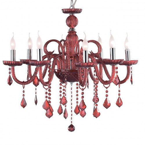 подвесная люстра ideal lux giudecca sp8 rosso в Хабаровске