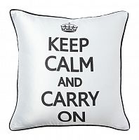 подушка с надписью keep calm and carry on в Хабаровске