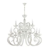 подвесная люстра odeon light zefiro 3932/15 белая в Хабаровске