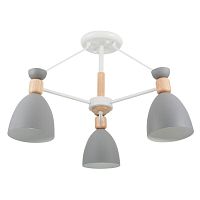 потолочная люстра freya delia fr5033cl-03w серая в Хабаровске