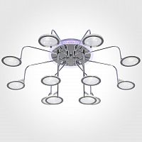 потолочная люстра eurosvet spider 80109/12 хром/синий+фиолетовый в Хабаровске