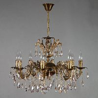 подвесная люстра ambiente granada 2118/8 pb tear drop бронза в Хабаровске
