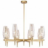 подвесная люстра maytoni lita h002pl-08g янтарная в Хабаровске
