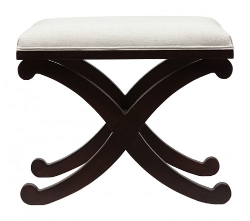 табурет x-leg stool белый лен в Хабаровске